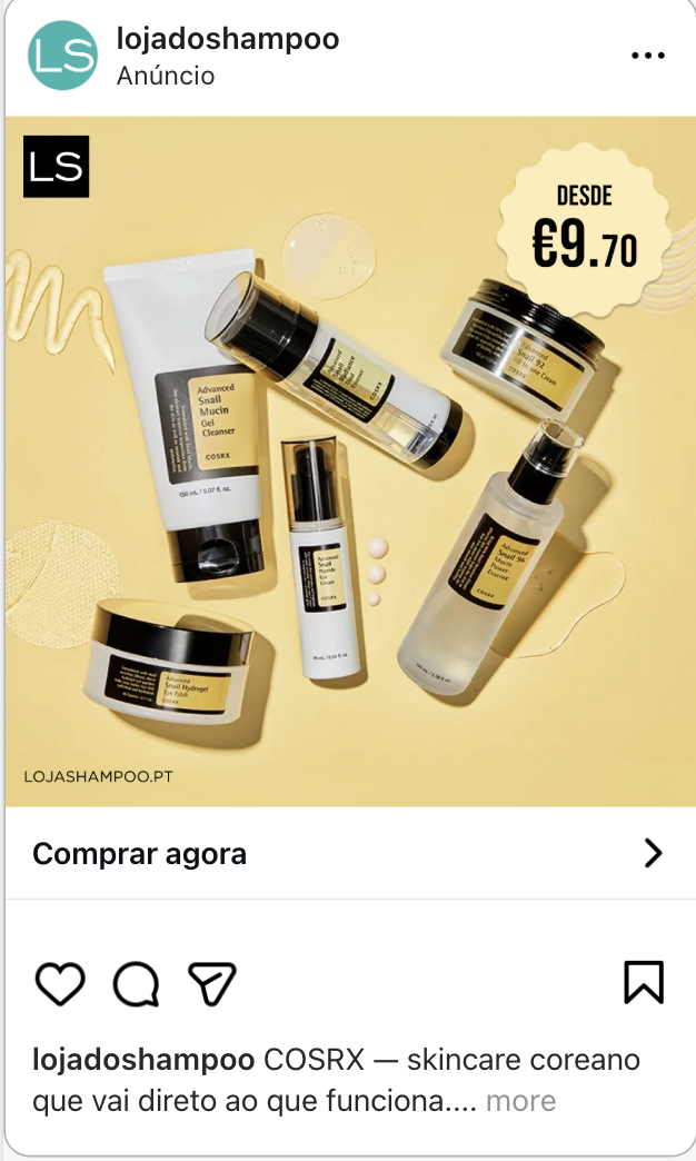 Loja do Shampoo — Meta Ads · Campanha Sazonal