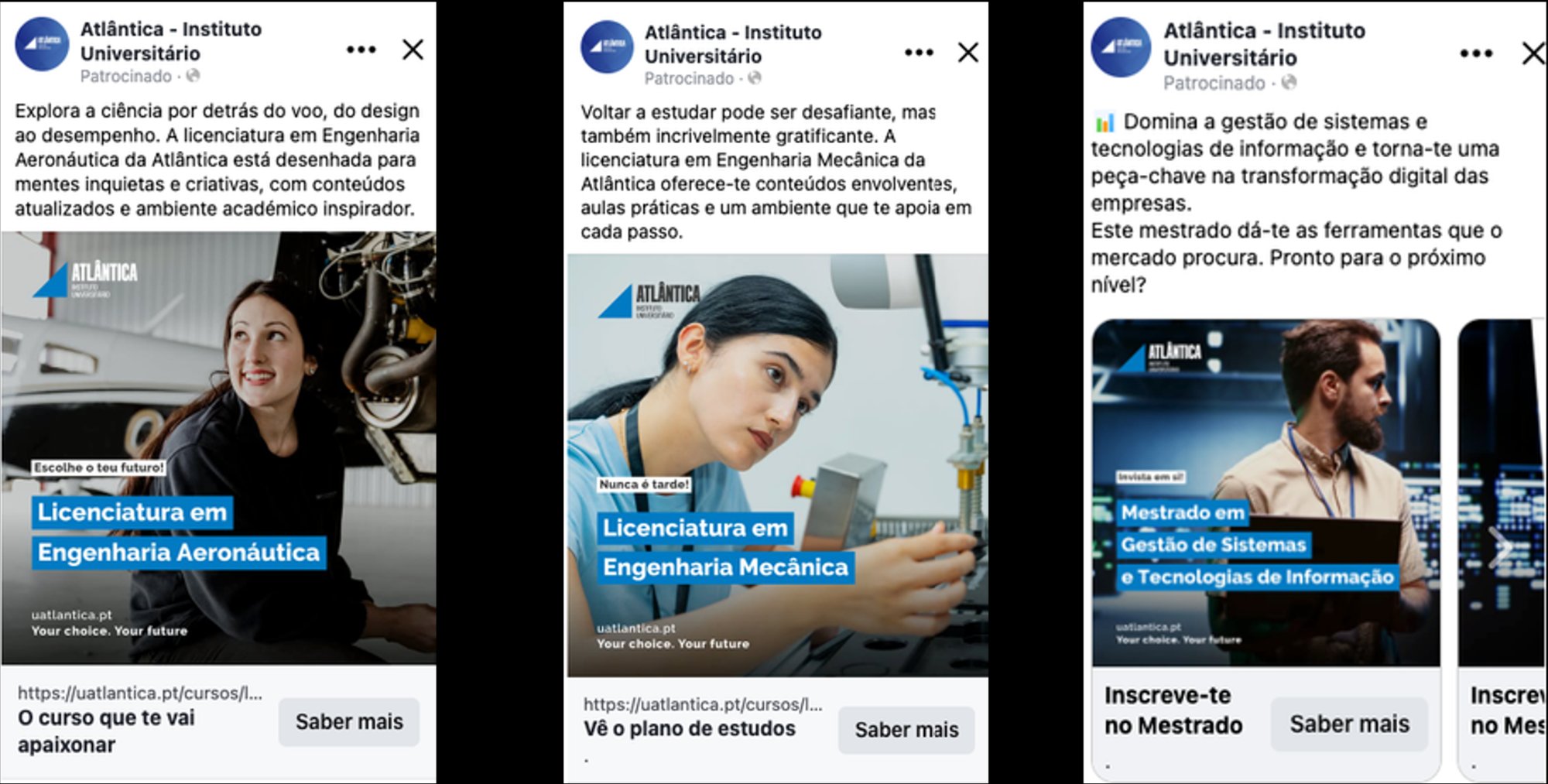 ESSATLA & Atlântica — Farmácia, Enfermagem & Engenharia