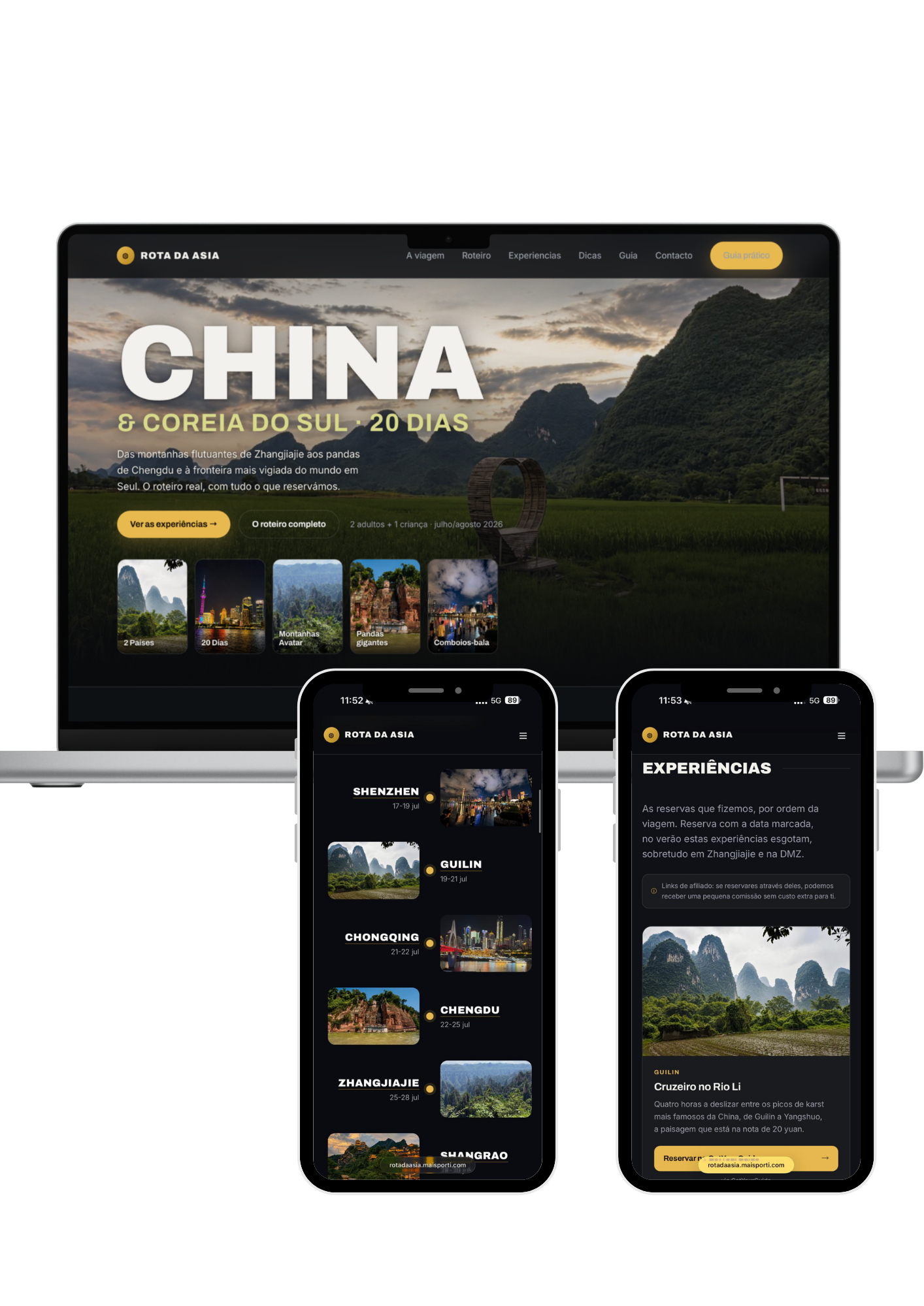 Rota da Ásia — Site de Viagens & Turismo